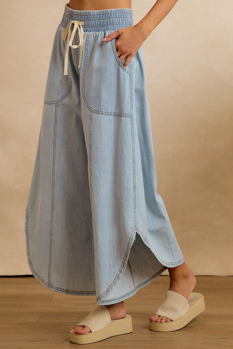 BiBi Tulip Hem Denim Pants